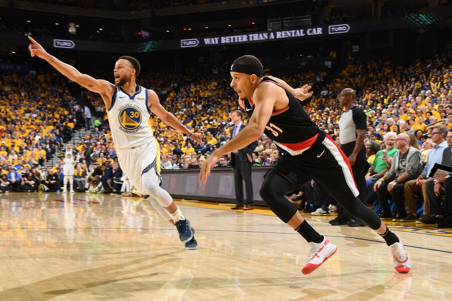 Steph Curry Weird Seeing Mom Sonya Cheering For Him In Trail Blazers Gear Bleacher Report Latest News Videos And Highlights