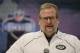 New York Jets general manager Mike Maccagnan speaks during a press conference at the NFL football scouting combine in Indianapolis, Wednesday, Feb. 27, 2019. (AP Photo/Michael Conroy)