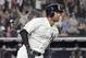 New York Yankees' Aaron Hicks rounds the bases with a home run during the sixth inning of a baseball game against the Detroit Tigers, Friday, Aug. 31, 2018, at Yankee Stadium in New York. (AP Photo/Bill Kostroun)