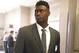 Duke's Zion Williamson arrives for the NBA basketball draft lottery Tuesday, May 14, 2019, in Chicago. (AP Photo/Nuccio DiNuzzo)