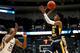HARTFORD, CONNECTICUT - MARCH 23: Ja Morant #12 of the Murray State Racers attempts a shot against Mfiondu Kabengele #25 of the Florida State Seminoles in the second half during the second round of the 2019 NCAA Men's Basketball Tournament at XL Center on March 23, 2019 in Hartford, Connecticut. (Photo by Maddie Meyer/Getty Images)