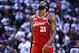 TORONTO, ON - MAY 12: Joel Embiid #21 of the Philadelphia 76ers looks on during Game Seven of the second round of the 2019 NBA Playoffs against the Toronto Raptors at Scotiabank Arena on May 12, 2019 in Toronto, Canada. NOTE TO USER: User expressly acknowledges and agrees that, by downloading and or using this photograph, User is consenting to the terms and conditions of the Getty Images License Agreement. (Photo by Vaughn Ridley/Getty Images)