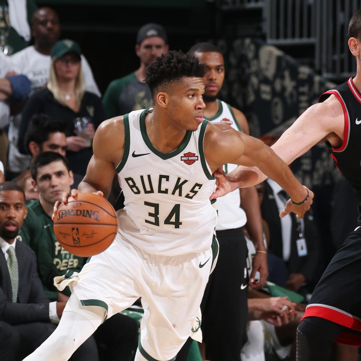 Giannis Antetokounmpo, Bucks Rally to Take Game 1 vs. Kawhi Leonard, Raptors | Bleacher Report | Latest News, Videos and Highlights