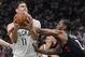 Brook Lopez took charge for the Bucks in the fourth quarter of their series-opening win over the Raptors.