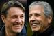 (COMBO) This combination of file pictures created on May 17, 2019 shows Bayern Munich's Croatian headcoach Niko Kovac (L, April 6, 2019 in Munich) and Borussia Dortmund's Swiss coach Lucien Favre (May 11, 2019 in Dortmund). - Bayern Munich coach Niko Kovac and his Borussia Dortmund counterpart Lucien Favre both face a trip down memory lane on Saturday, May 18, 2019, as the Bundesliga braces itself for the most nail-biting season finale in years. (Photos by Christof STACHE and INA FASSBENDER / AFP) (Photo credit should read CHRISTOF STACHE,INA FASSBENDER/AFP/Getty Images)