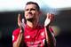 LIVERPOOL, ENGLAND - MAY 12: Dejan Lovren of Liverpool applauds the fans during the Premier League match between Liverpool FC and Wolverhampton Wanderers at Anfield on May 12, 2019 in Liverpool, United Kingdom. (Photo by Robbie Jay Barratt - AMA/Getty Images)