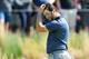 FARMINGDALE, NEW YORK - MAY 17: Jon Rahm of Spain reacts to his shot on the 17th hole during the second round of the 2019 PGA Championship at the Bethpage Black course on May 17, 2019 in Farmingdale, New York. (Photo by Stuart Franklin/Getty Images)