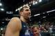 SAN ANTONIO, TX - APRIL 10: Dirk Nowitzki #41 of the Dallas Mavericks smiles after the game against the San Antonio Spurs on April 10, 2019 at the AT&T Center in San Antonio, Texas. NOTE TO USER: User expressly acknowledges and agrees that, by downloading and or using this photograph, user is consenting to the terms and conditions of the Getty Images License Agreement. Mandatory Copyright Notice: Copyright 2019 NBAE (Photos by Darren Carroll/NBAE via Getty Images)