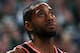 MILWAUKEE, WI - MAY 17: Kawhi Leonard #2 of the Toronto Raptors looks on against the Milwaukee Bucks during Game Two of the Eastern Conference Finals on May 17, 2019 at the Fiserv Forum in Milwaukee, Wisconsin. NOTE TO USER: User expressly acknowledges and agrees that, by downloading and/or using this photograph, user is consenting to the terms and conditions of the Getty Images License Agreement. Mandatory Copyright Notice: Copyright 2019 NBAE (Photo by Nathaniel S. Butler/NBAE via Getty Images)