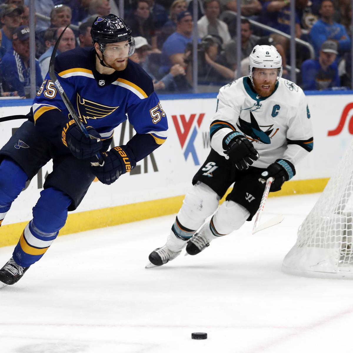 NHL Playoffs 2019: Game 5 TV Schedule and Odds for Sharks vs. Blues | Bleacher Report | Latest ...