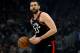 MILWAUKEE, WISCONSIN - MAY 17: Marc Gasol #33 of the Toronto Raptors dribbles the ball in the first quarter against the Milwaukee Bucks during Game Two of the Eastern Conference Finals of the 2019 NBA Playoffs at the Fiserv Forum on May 17, 2019 in Milwaukee, Wisconsin. NOTE TO USER: User expressly acknowledges and agrees that, by downloading and or using this photograph, User is consenting to the terms and conditions of the Getty Images License Agreement. (Photo by Jonathan Daniel/Getty Images)