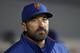 NEW YORK, NEW YORK - APRIL 29: (NEW YORK DAILIES OUT) Manager Mickey Callaway #36 of the New York Mets looks on against the Cincinnati Reds at Citi Field on April 29, 2019 in New York City. The Reds defeated the Mets 5-4. (Photo by Jim McIsaac/Getty Images)