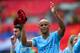 LONDON, ENGLAND - MAY 18: Vincent Kompany of Manchester City acknowledges the fans after the FA Cup Final match between Manchester City and Watford at Wembley Stadium on May 18, 2019 in London, England. (Photo by Craig Mercer/MB Media/Getty Images)