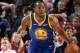 PORTLAND, OR - MAY 18: Andre Iguodala #9 of the Golden State Warriors handles the ball against the Portland Trail Blazers during Game Three of the Western Conference Finals on May 18, 2019 at the Moda Center in Portland, Oregon. NOTE TO USER: User expressly acknowledges and agrees that, by downloading and/or using this photograph, user is consenting to the terms and conditions of the Getty Images License Agreement. Mandatory Copyright Notice: Copyright 2019 NBAE (Photo by Andrew D. Bernstein/NBAE via Getty Images)