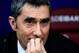 Barcelona's Spanish coach Ernesto Valverde reacts during the Spanish League football match between Eibar and Barcelona at the Ipurua stadium in Eibar on May 19, 2019. (Photo by STRINGER / AFP) (Photo credit should read STRINGER/AFP/Getty Images)