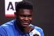MINNEAPOLIS, MINNESOTA - APRIL 05: Zion Williamson of the Duke Blue Devils speaks during a press conference after being awarded the AP Player of the Year award prior to the 2019 NCAA men's Final Four at U.S. Bank Stadium on April 5, 2019 in Minneapolis, Minnesota. (Photo by Mike Lawrie/Getty Images)