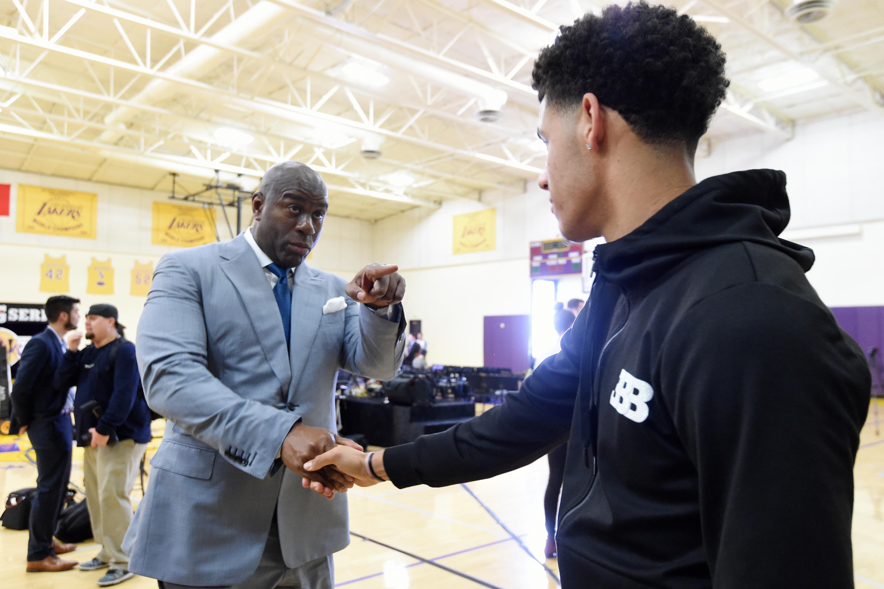 Magic Johnson Defends 2017 Decision to Draft Lonzo Ball to Lakers