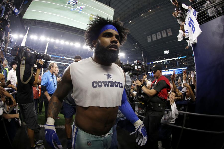 Watch Viral Video Of Ezekiel Elliott Getting A Brutal Blindside Smack