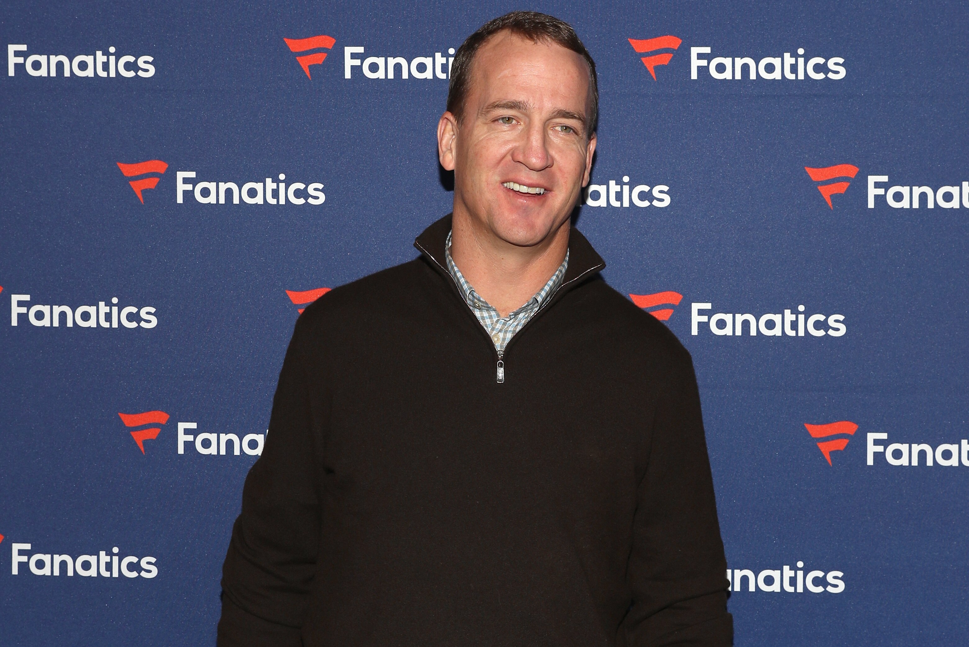 ATLANTA, GA - FEBRUARY 02: Peyton Manning arrives at the Fanatics Super Bowl Party at College Football Hall of Fame on January 5, 2019 in Atlanta, Georgia.  (Photo by Tasos Katopodis/Getty Images for Fanatics)