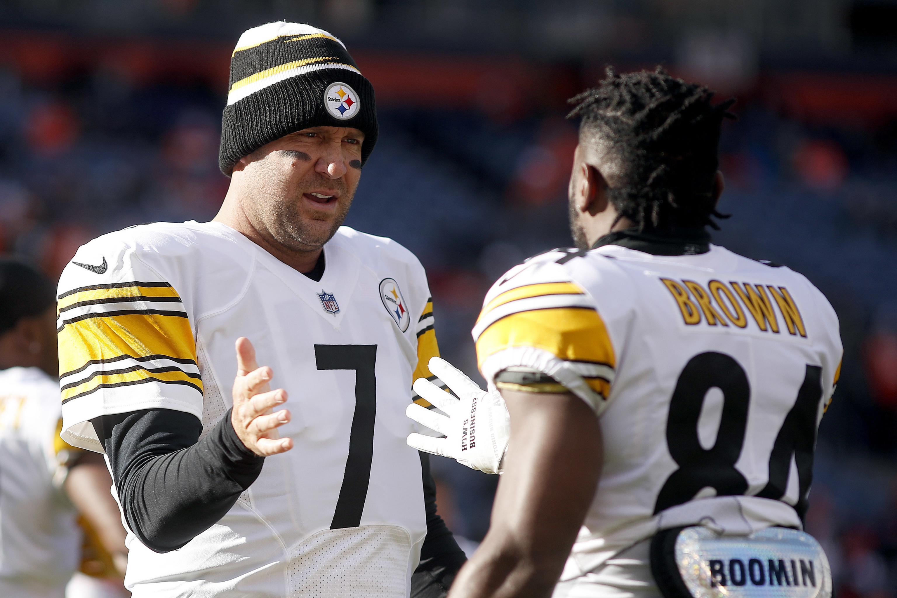 Ben Roethlisberger and Antonio Brown miss Pittsburgh Steelers