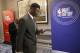 Duke's Zion Williamson arrives for the NBA basketball draft lottery Tuesday, May 14, 2019, in Chicago. (AP Photo/Nuccio DiNuzzo)
