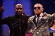 LAS VEGAS, NV - AUGUST 25: (L-R) Floyd Mayweather Jr. and Conor McGregor pose for pictures during a news conference after Mayweather's 10th-round TKO victory in their super welterweight boxing match on August 26, 2017 at T-Mobile Arena in Las Vegas, Nevada. (Photo by Jeff Bottari/Zuffa LLC/Zuffa LLC via Getty Images)