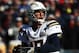 FOXBOROUGH, MASSACHUSETTS - JANUARY 13: Philip Rivers #17 of the Los Angeles Chargers in action against the New England Patriots during their AFC Divisional Round playoff game at Gillette Stadium on January 13, 2019 in Foxborough, Massachusetts. (Photo by Al Bello/Getty Images)
