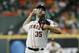 HOUSTON, TEXAS - MAY 21: Justin Verlander #35 of the Houston Astros pitches in the first inning against the Chicago White Sox at Minute Maid Park on May 21, 2019 in Houston, Texas. (Photo by Bob Levey/Getty Images)