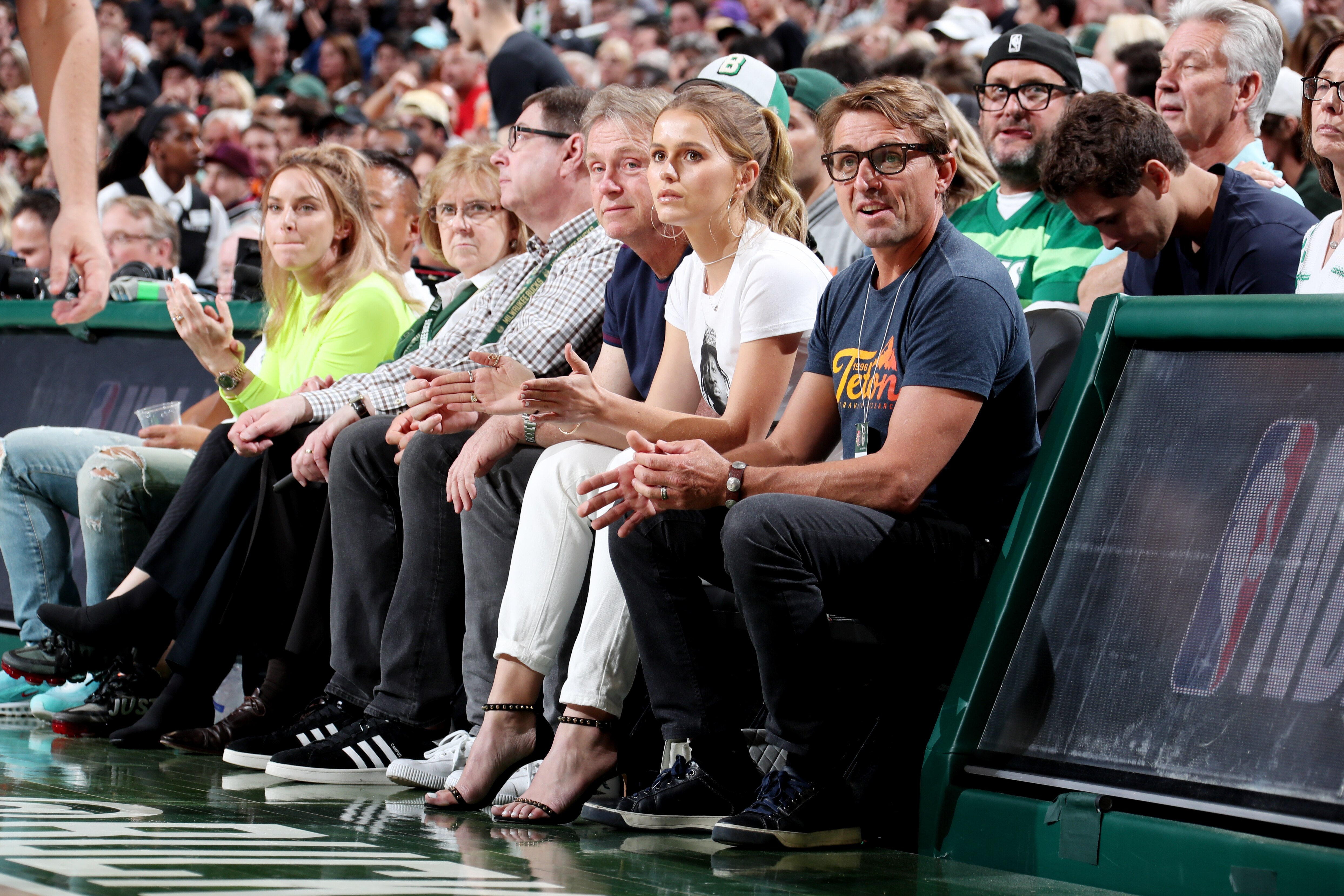 MILWAUKEE, WI - MAY 23: Mallory Edens attends Game Five of the Eastern Conference Finals of the 2019 NBA Playoffs against the Milwaukee Bucks and Toronto Raptors on May 23, 2019 at the Fiserv Forum Center in Milwaukee, Wisconsin. NOTE TO USER: User expressly acknowledges and agrees that, by downloading and or using this Photograph, user is consenting to the terms and conditions of the Getty Images License Agreement. Mandatory Copyright Notice: Copyright 2019 NBAE (Photo by Nathaniel S. Butler/NBAE via Getty Images).