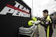Simon Pagenaud, of France, prepares to drive before the start of practice for the Indianapolis 500 IndyCar auto race at Indianapolis Motor Speedway, Monday, May 20, 2019, in Indianapolis. (AP Photo/Darron Cummings)