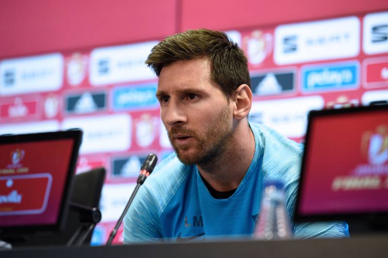 Image result for messi press conference
