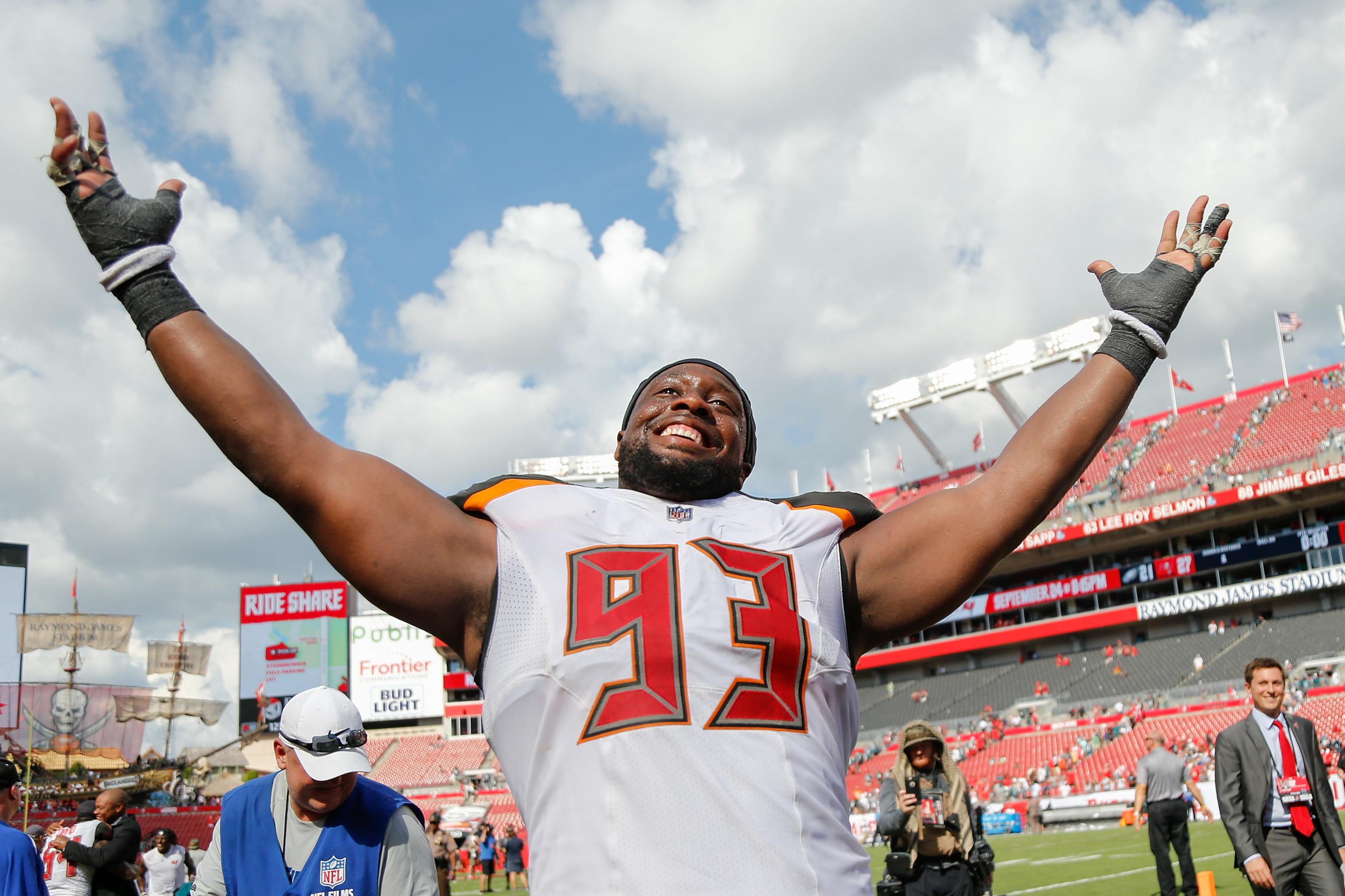 Gerald McCoy reacts to Bucs fans who are saying he should be traded