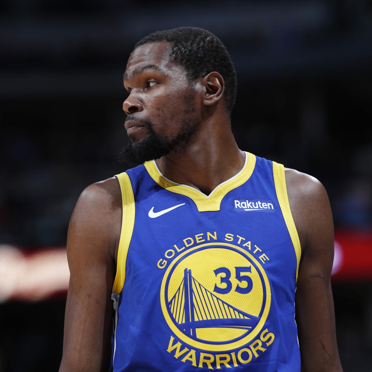 Warriors' Kevin Durant Out for 2019 NBA Finals Game 1 vs. Raptors with Injury ...1200 x 1200