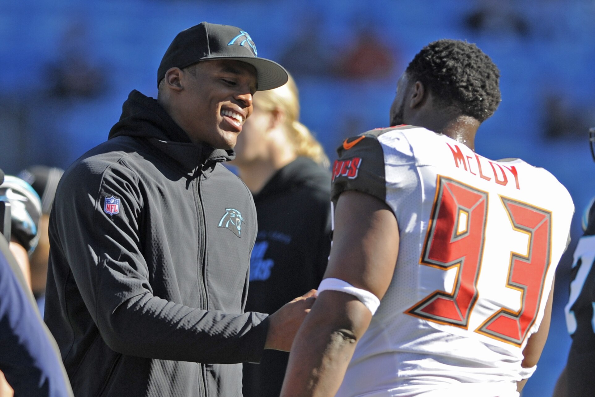 Image result for GERALD MCCOY AND CAM NEWTON