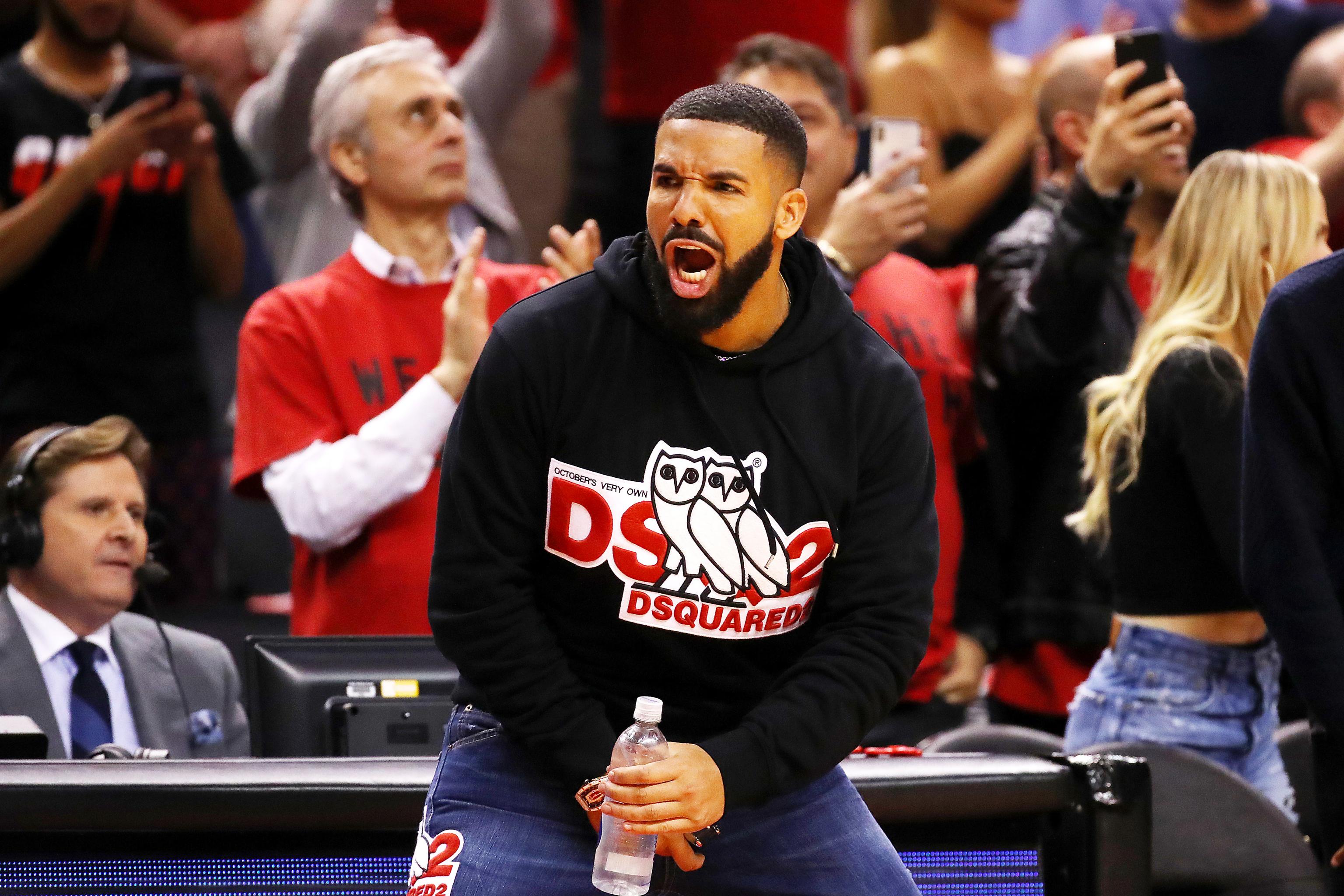 Drake Rocking Dell Curry Jersey For Game 1 Against Warriors?