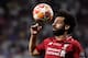 Liverpool's Egyptian midfielder Mohamed Salah gestures during the UEFA Champions League final football match between Liverpool and Tottenham Hotspur at the Wanda Metropolitan Stadium in Madrid on June 1, 2019. (Photo by JAVIER SORIANO / AFP) (Photo credit should read JAVIER SORIANO/AFP/Getty Images)