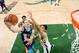 MILWAUKEE, WI - MARCH 9: Cody Zeller #40 of the Charlotte Hornets shoots the ball against the Milwaukee Bucks on March 9, 2019 at the Fiserv Forum Center in Milwaukee, Wisconsin. NOTE TO USER: User expressly acknowledges and agrees that, by downloading and or using this Photograph, user is consenting to the terms and conditions of the Getty Images License Agreement. Mandatory Copyright Notice: Copyright 2019 NBAE (Photo by Gary Dineen/NBAE via Getty Images).