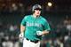 SEATTLE, WASHINGTON - MAY 31: Jay Bruce #32 of the Seattle Mariners laps the bases after hitting his 300th career home run against the Los Angeles Angels of Anaheim in the seventh inning during their game at T-Mobile Park on May 31, 2019 in Seattle, Washington. (Photo by Abbie Parr/Getty Images)