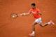 Serbia's Novak Djokovic returns the ball to Germany's Jan-Lennard Struff during their men's singles fourth round match on day nine of The Roland Garros 2019 French Open tennis tournament in Paris on June 3, 2019. (Photo by Philippe LOPEZ / AFP) (Photo credit should read PHILIPPE LOPEZ/AFP/Getty Images)