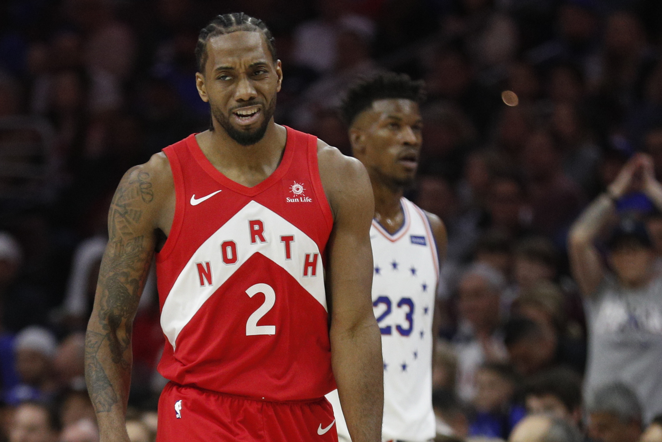 Kawhi after NBA revealed knee injury: 'It was shocking