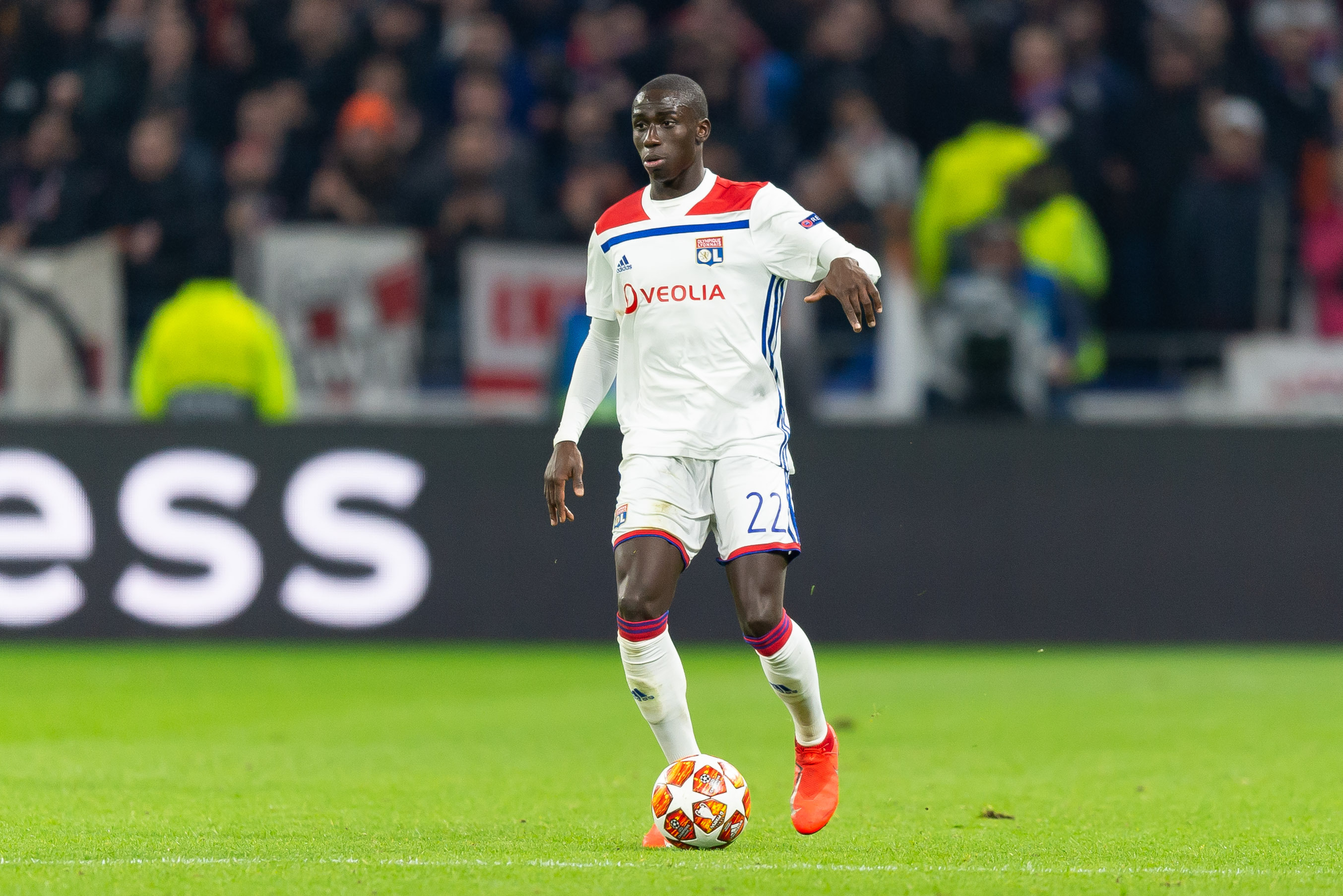 Ferland MENDY. Attacker. Olympique Lyonnais jersey #22 w…