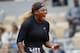 Serena Williams of the U.S. screams after scoring a point against Japan's Kurumi Nara during their second round match of the French Open tennis tournament at the Roland Garros stadium in Paris, Thursday, May 30, 2019. (AP Photo/Pavel Golovkin)