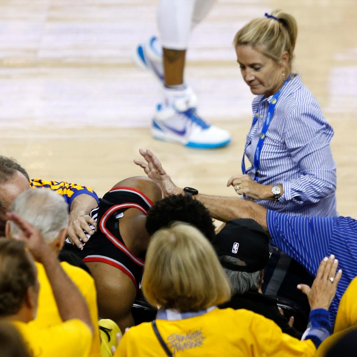 Warriors Part Owner Mark Stevens Pushed Kyle Lowry; Banned 