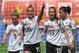 Germany's defender Giulia Gwinn (C) celebrates after scoring a goal during the France 2019 Women's World Cup Group B football match between Germany and China, on June 8, 2019, at the Roazhon Park stadium in Rennes, western France. (Photo by LOIC VENANCE / AFP) (Photo credit should read LOIC VENANCE/AFP/Getty Images)