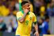 BRASILIA, BRAZIL - JUNE 05: Gabriel Jesus of Brazil celebrates after scoring the second goal of his team during the friendly match against Qatar at Mane Garrincha Stadium on June 05, 2019 in Brasilia, Brazil. (Photo by Alexandre Schneider/Getty Images)