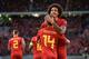 Belgium's Dries Mertens (L) celebrates with Belgium's midfielder Axel Witsel after scoring a goal during the UEFA Euro 2020 qualification football match between Belgium and Kazakhstan at the King Baudouin Stadium in Brussels on June 8, 2019. (Photo by JOHN THYS / AFP) (Photo credit should read JOHN THYS/AFP/Getty Images)