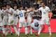 Italy's defender Leonardo Bonucci (R) celebrates with teammates after scoring a goal during the Euro 2020 football qualification match between Greece and Italy at the Olympic Stadium in Athens on June 8, 2019. (Photo by LOUISA GOULIAMAKI / AFP) (Photo credit should read LOUISA GOULIAMAKI/AFP/Getty Images)