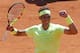 Spain's Rafael Nadal celebrates winning his semifinal match of the French Open tennis tournament against Switzerland's Roger Federer in three sets, 6-3, 6-4, 6-2, at the Roland Garros stadium in Paris, Friday, June 7, 2019. (AP Photo/Christophe Ena)