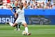 NICE, FRANCE - JUNE 09: Nikita Parris of England scores her team's first goal during the 2019 FIFA Women's World Cup France group D match between England and Scotland at Stade de Nice on June 09, 2019 in Nice, France. (Photo by Marc Atkins/Getty Images)