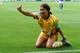 VALENCIENNES, FRANCE - JUNE 09: Sam Kerr of Australia gestures during the 2019 FIFA Women's World Cup France group C match between Australia and Italy at Stade du Hainaut on June 9, 2019 in Valenciennes, France. (Photo by TF-Images/Getty Images)